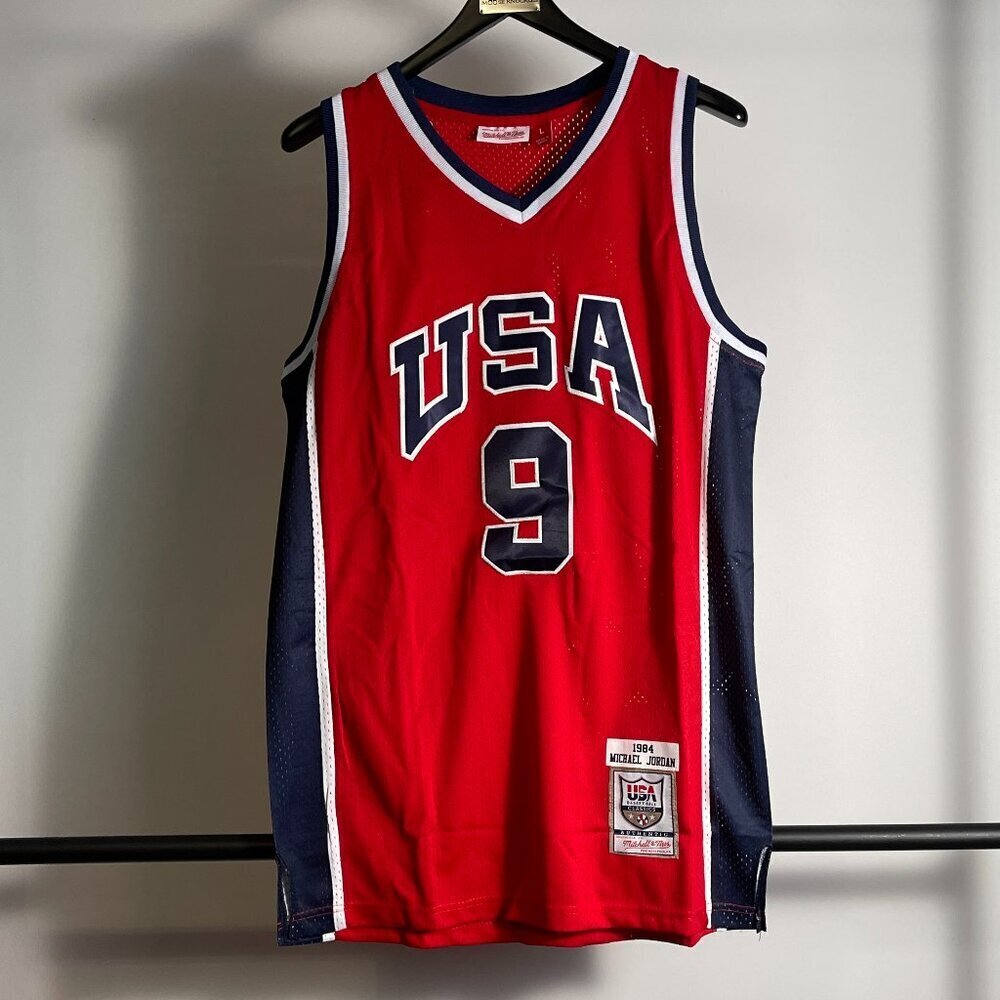Men's Mitchell & Ness Team USA Jordan Jersey size XL or XXL